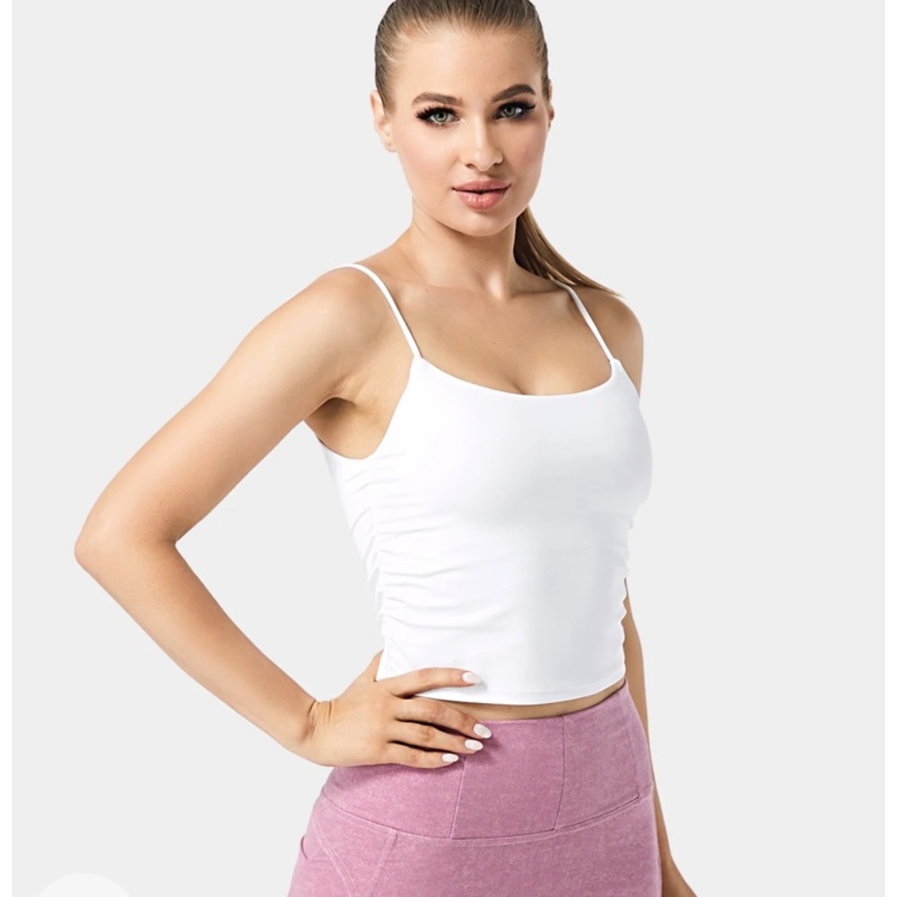 Halara ruched tank top